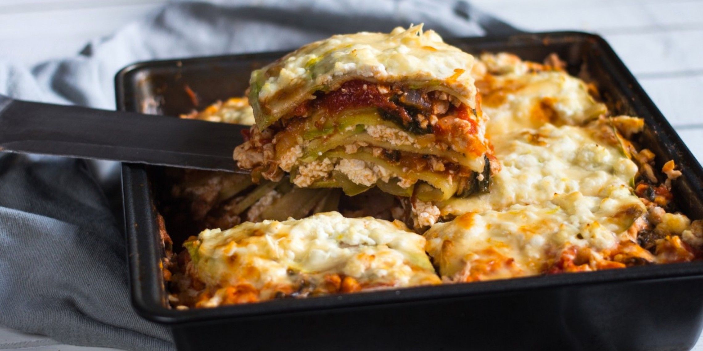 Lasagne se cuketou a houbami si získá každého. Chutnější než klasická.